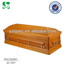 white velvet pine wood US casket